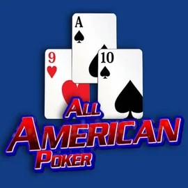 All American Poker slot logo by RTG (Reel Time Gaming) at Lotto Casino
