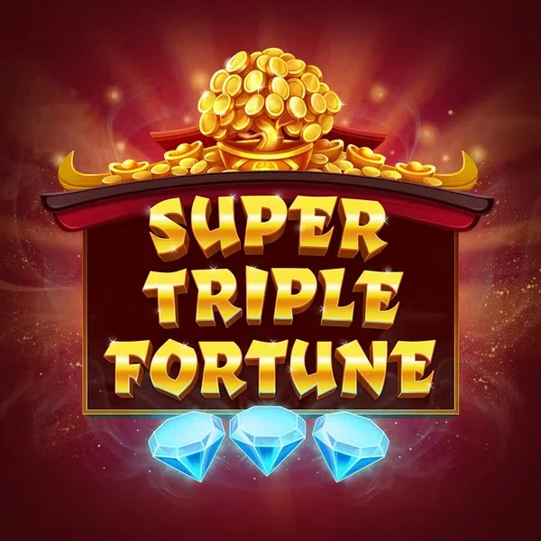 Super Triple Fortune slot logo by Greentube at Lotto Casino